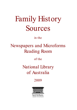 Family History Sources