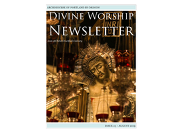 Divine Worship Newsletter Icon of Christ Crucified, Calvary