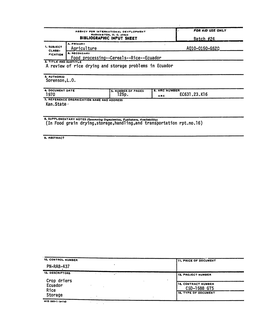 AQ1O-0150-G520 1970 EC631.23. KI 6 Crop Driers Rice