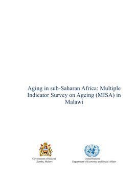 Multiple Indicator Survey on Ageing (MISA) in Malawi