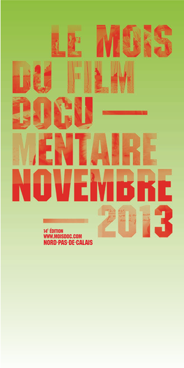 Nord-Pas-De-Calais Films Mdoc 2013 Couv Doc 2013 11/10/13 17:13 Pageii
