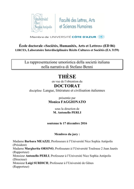 La Rappresentazione Umoristica Della Società Italiana Nella Narrativa Di Stefano Benni