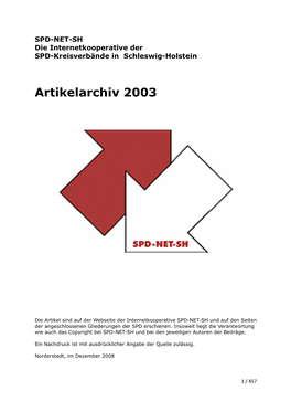 Artikelarchiv 2003