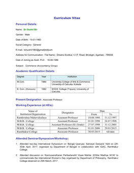 Curriculum Vitae