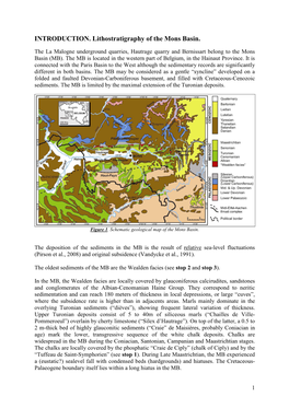 INTRODUCTION. Lithostratigraphy of the Mons Basin