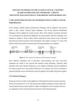 Bağlama Techniques on the Classical Guitar – Chapter 5 Klasik Gitarda Bağlama Teknikleri – 5