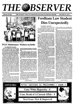 Fordham Law Student Dies Unexpectedly by APAM C