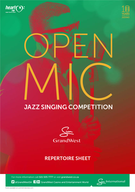 Jazz Singing Competition