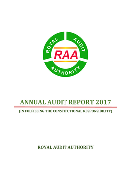 Annual Audit Report 2017  (In Fulfilling the Constitutional Responsibility)