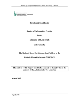 Review of Safeguarding Practice in the Diocese of Limerick