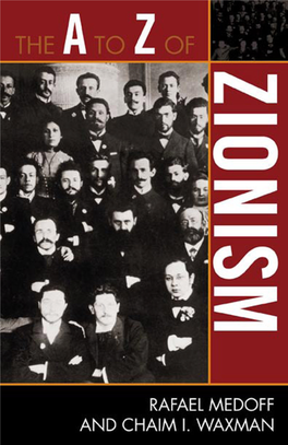 The a to Z of Zionism by Rafael Medoff and Chaim I