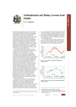 Nationalization and Mining: Lessons from Zambia Budget Deficit Increased to US$150 Million