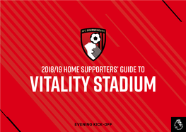 2018/19 Home Supporters' Guide To