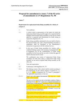 Proposal for Amendment to Annex 7 of the 02 Series of Amendments to UN Regulations No