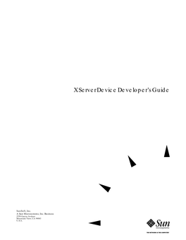 X Server Device Developer's Guide