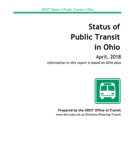 Status of Public Transit in Ohio