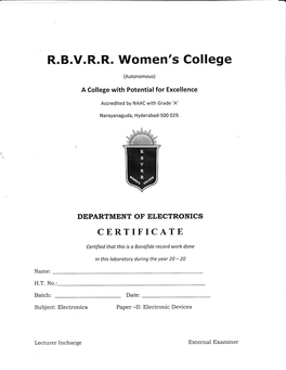 R.B.V.R.R. Women's College