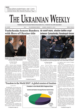 The Ukrainian Weekly 2010, No.5