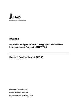 Kayonza Irrigation and Integrated Watershed Management Project (KIIWP1)