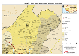 GUINEE - Boffa (Partie Nord): Sous-Préfectures Tete Lolciamlitées LE Guinée