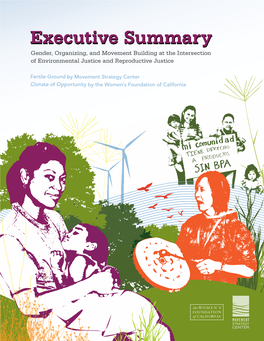 Executive Summary Gender, Organizing, and Movement Building at the Intersection of Environmental Justice and Reproductive Justice