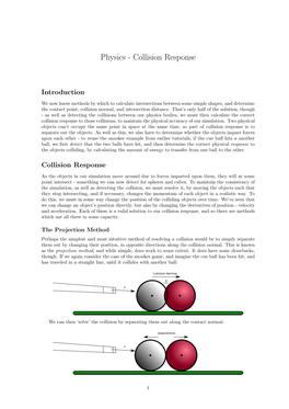 Physics - Collision Response