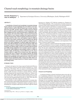 GSA Bulletin: Channel-Reach Morphology in Mountain Drainage Basins