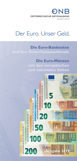 Der Euro. Unser Geld 2019