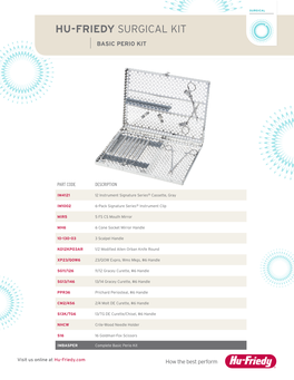 Hu-Friedy Surgical Kit