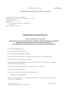 Commission Permanente