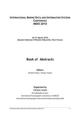 Book of Abstracts