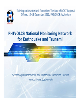 Earthquake Monitoring ICN1