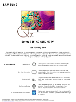 Series 7 55” Q7 QLED 4K TV