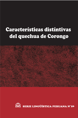 Características Distíntivas Del Quechua De Corongo