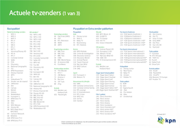 Actuele Tv-Zenders (1 Van 3)