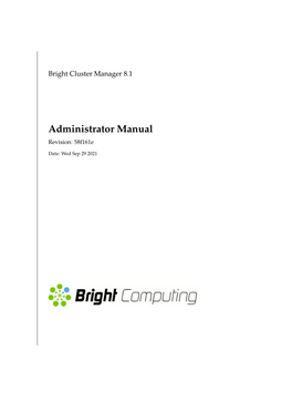 Administrator Manual Revision: 58F161e