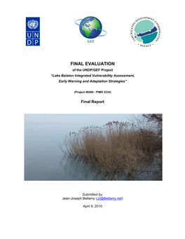 Lake Balaton Integrated Vulnerability Assessment Early
