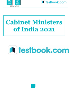 Cabinet Ministers of India 2021