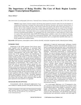 The Case of Basic Region Leucine Zipper Transcriptional Regulators