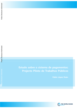 Projecto Piloto De Trabalhos Públicos Nos Municípios De Caimbambo, Chongoroi, Quilengues E Cacula