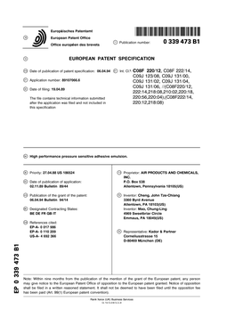 High Performance Pressure Sensitive Adhesive Emulsion