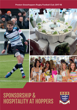 Sponsorship & Hospitality at Hoppers