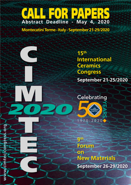 15Th International Ceramics Congress Forum on New Materials