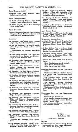 2426 the London Gazette, 24 March, 1911