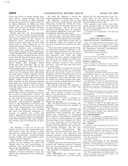 CONGRESSIONAL RECORD—HOUSE October 30, 2001 Home Run Hitter in Major League Base- Mr