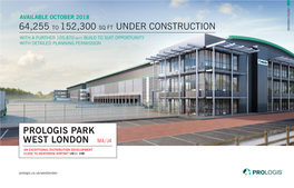 Prologis Park West London 64,255 to 152,300 Sq Ft Under