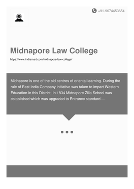 Midnapore Law College