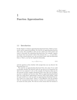 Function Approximation