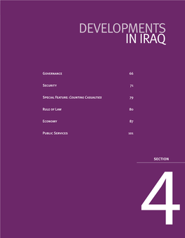 Developments in Iraq