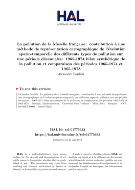 La Pollution De La Moselle Française